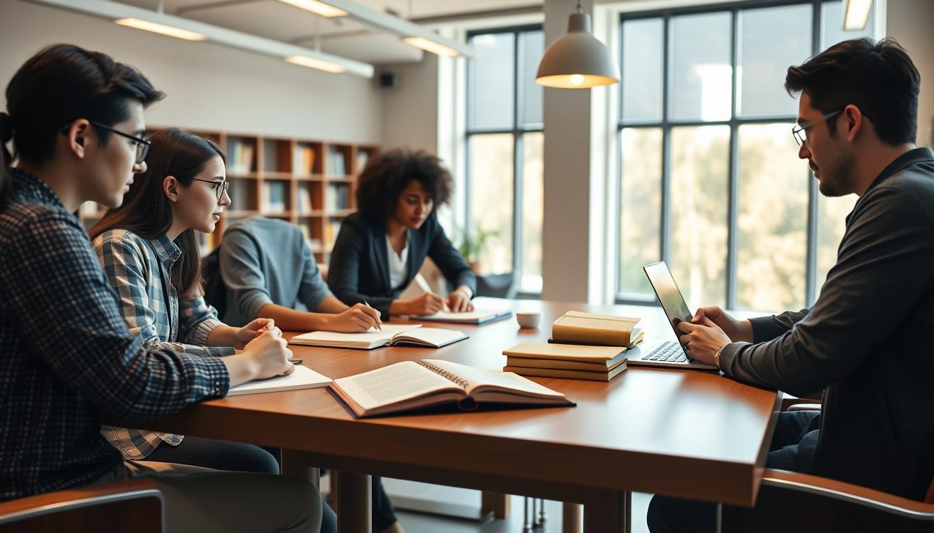 Modern university campus for students